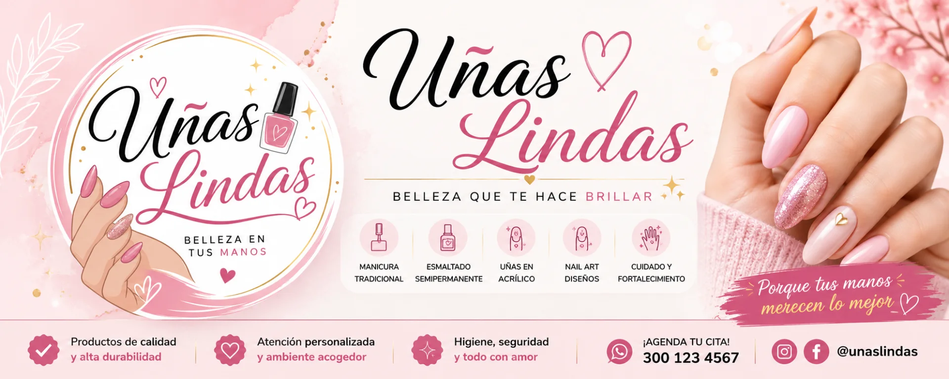 Banner de Uñas Linda’s